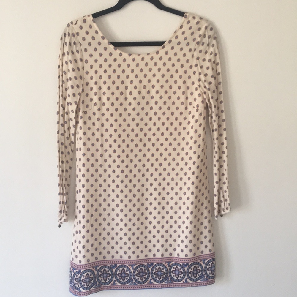 Forever 21 3/4 Sleeve Shift Dress Small